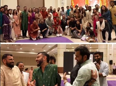 Team India celebrates Diwali with pomp in Bengaluru, video goes viral