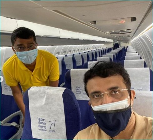 Sourav Ganguly leaves for Dubai ahead of IPL, shares picture