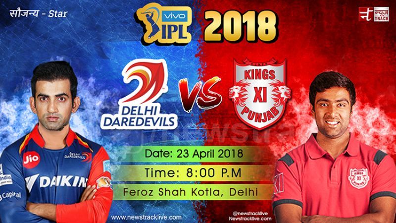 IPL 2018 Live DD vs KXIP : DD wins the toss