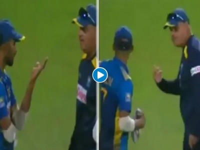 श्रीलंका के कप्तान भारत से मैच हारने के बाद तीखी बहस में हुए शामिल, वायरल हुआ वीडियो