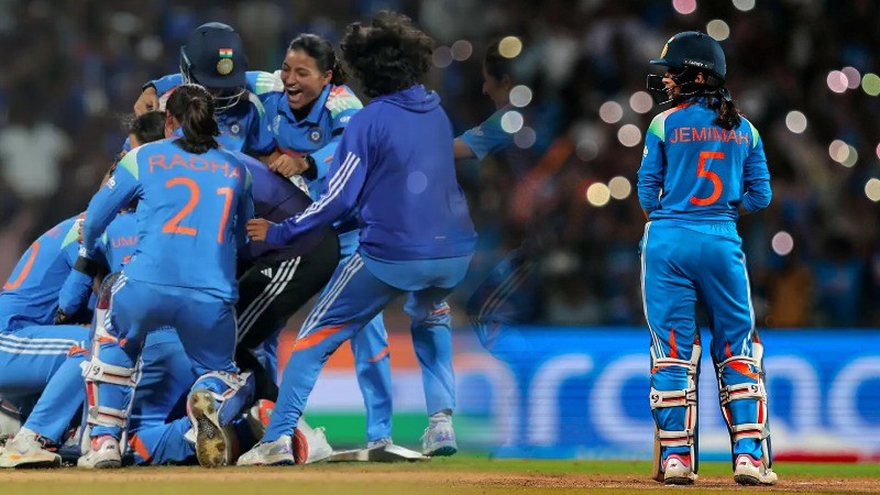 India storms into Women's WC final: Blend of tears, hugs and joy as tricolor flies high!