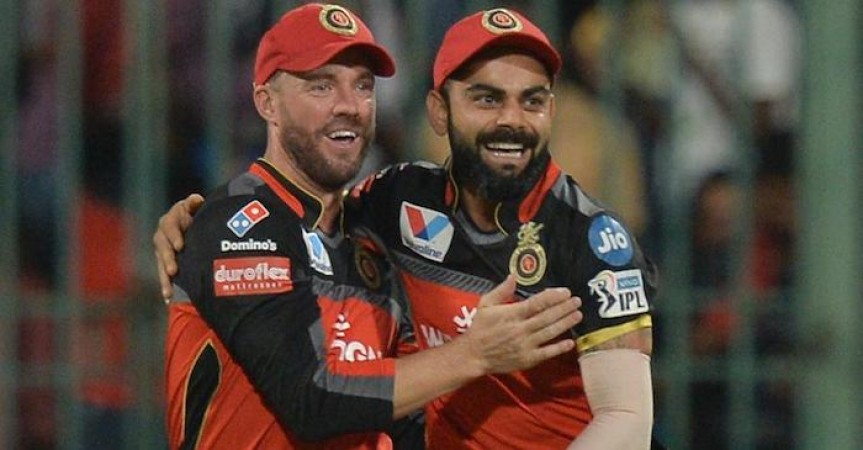 Video Viral: RCB wins against Mumbai Indians, Kohli celebrates with AB de Villiers