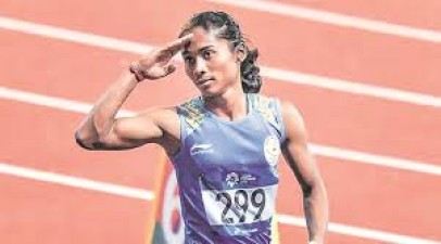 Once Hima Das used to write adidas on her shoes, now shoes made on her name