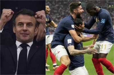 फ्रांस के फाइनल में पहुंचने बाद दोगुनी हुईं राष्ट्रपति मैक्रोन ख़ुशी
