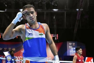 Amit Panghal gets top position in IOC boxing rankings