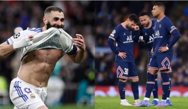Messi, Neymar and Mbappe's dream shattered, Benzema hits hat-trick