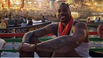 American basketball player reached Kashi to have darshan of Maa Ganga, video went viral