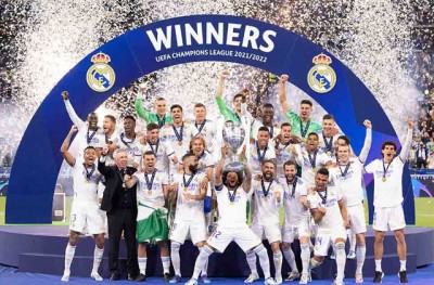 Real Madrid beat Liverpool in the match, won the Champions League title