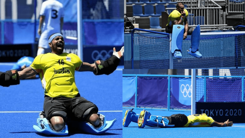 ओलंपिक में जीत के बाद गोल्पोस्ट पर जा बैठे श्रीजेश, सोशल मीडिया छाई तस्वीर