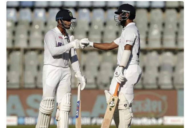भारत न्यूजीलैंड से 332 रनों से आगे