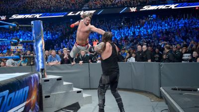 Smackdown Live: AJ Styles “The Phenomenal one” demolishes Baron Corbin