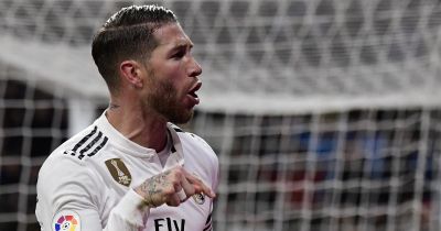 Sergio Ramos scored twice to put Real Madrid on the brink of the Copa del Rey semi-finals