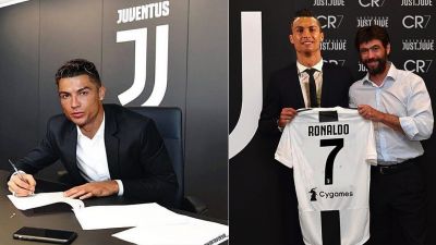  Juventus fans gave Cristiano Ronaldo a rousing welcome