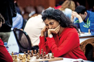 Harika Dronavalli played out a hard-fought draw in Isle of Man International