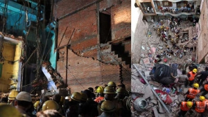 दिल्ली : इमारत हादसे में 1 की मौत, 11 घायल