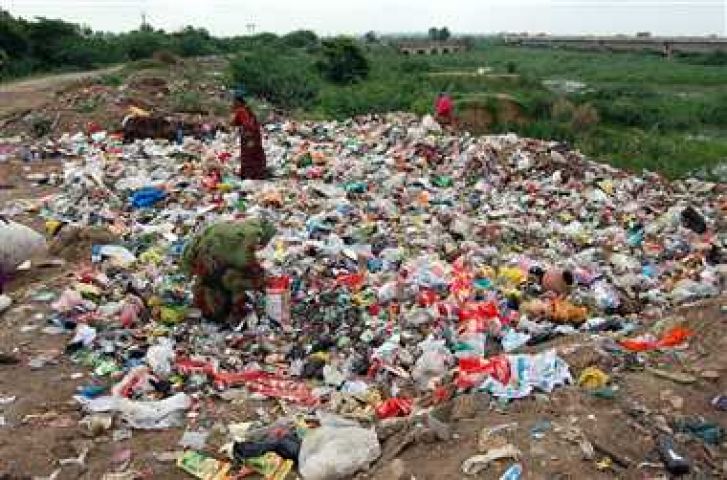शहर के कई टन कचरे से प्रदूषित हो रही आसन नदी :मुरैना