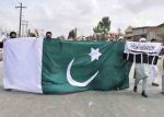 कश्मीर में लहराये पाकिस्तानी ध्वज