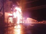 जबरदस्त आग से सतपुड़ा बिजलीघर का ट्रांसफार्मर हुआ जलकर खाक