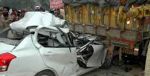 ट्रक-कार की भिड़त में कार चालक की मौत, एक घायल