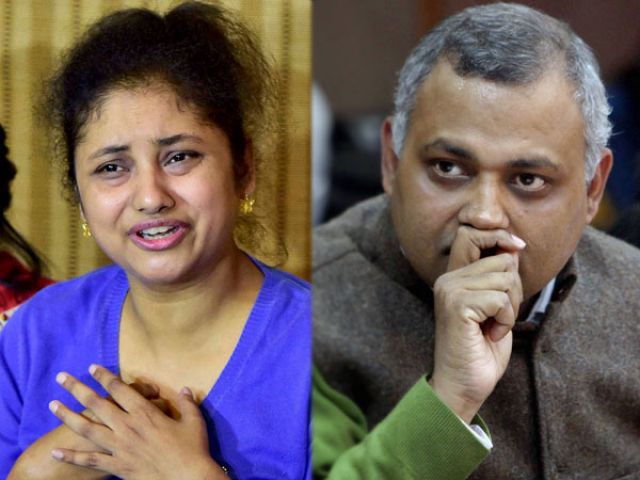 AAP विधायक सोमनाथ भारती पर पत्नी ने लगाया जान से मारने का आरोप