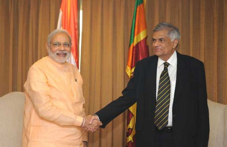श्रीलंकाई PM विक्रमसिंघे ने की PM नरेंद्र मोदी से भेंट
