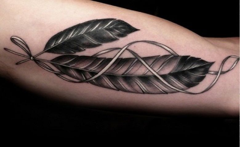 Tribal Feather Tattoos