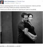 जुकरबर्ग ने अपनी गर्भवती पत्नी के साथ किया फोटो शेयर