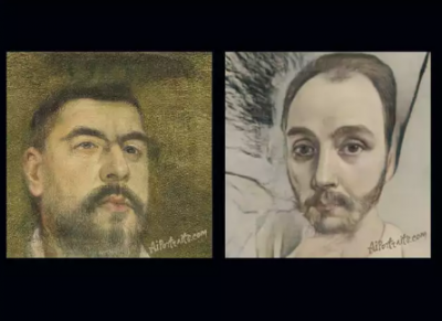 This Site uses AI to turn your selfies into haunted classical portraits