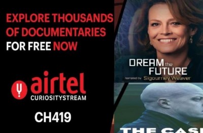 CuriosityStream channel now free on Airtel Digital TV