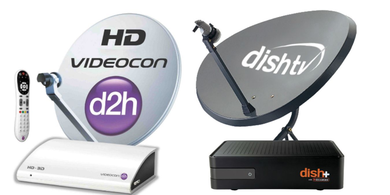 Dish tv. Dish Network. Videocon logo. DTH (direct to Home) dish 6,1m.