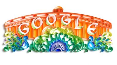 Google displays artistic doodle on India's Independence Day