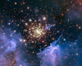 NASA's Hubble Space Telescope captures a stunning star cluster 20,000 light-years away