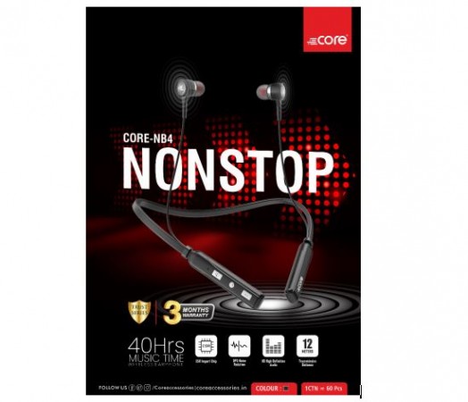 Enjoy the seamless and high-definition audio experience with CORE-NB4 NONSTOP from Core Accessories