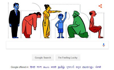 Google celebrates P. C. Mahalanobis 125th birthday through Doodle