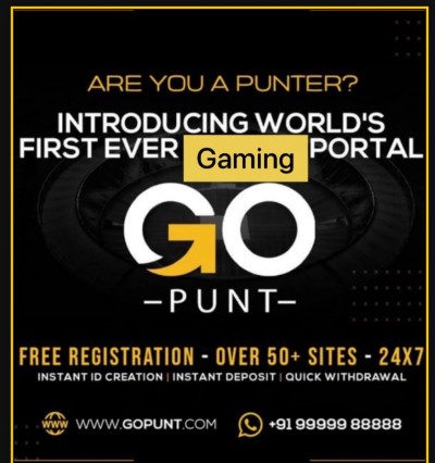 Go punt is listed among India’s biggest online gaming app and cricket Id provider