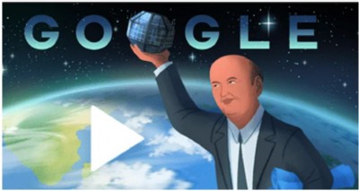 Google inc honors India's Satellite Man  Udupi Rao with a Doodle