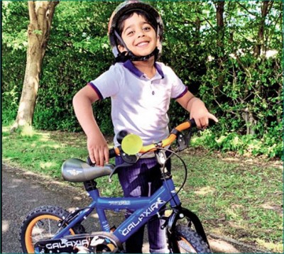 This 5-year-old boy raises Rs 3.7 lakh for Covid19 relief by cycling