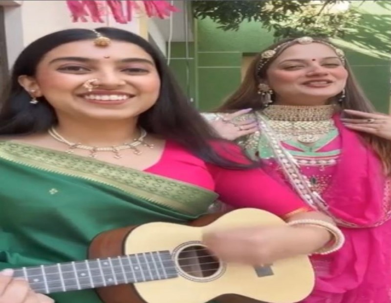 मराठी और राजस्थानी भाषा में इन लड़कियों ने गाया ऐसा गाना खुश हो गया हर कोई