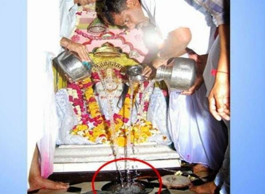 This temple pitcher doesn't even fill with millions of litres of water