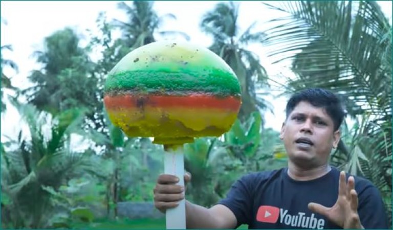 Have you ever eaten a 25 kg lollipop, watch this video!