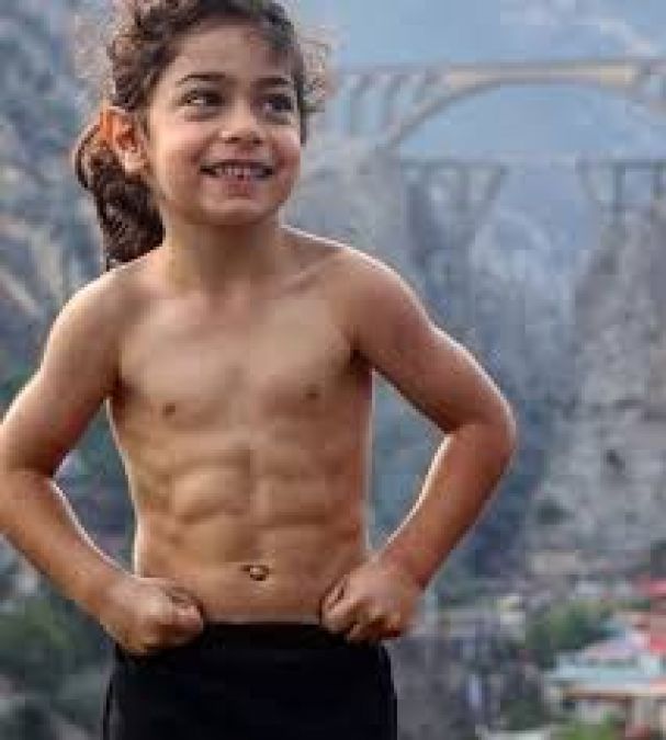 kids with six pack abs