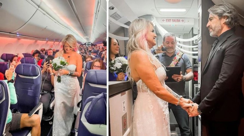 The couple got married in the air, would be surprised to read the whole story