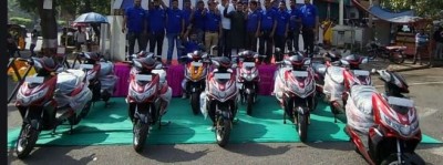 The company gifted electric scooters to employees in Diwali gifts