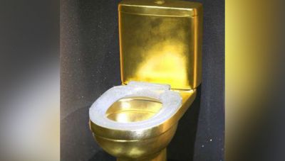 This golden toilet is made of 10 crores rupees, more than 40 thousand diamonds have been embedded