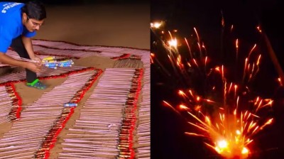 VIDEO! जमीन पर 1000 रॉकेट बिछाकर लगाई आग, फिर जो हुआ वो देखकर फ़टी रह जाएगी आपकी आंखे
