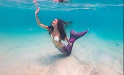 Here is real life mermaid shares struggle wearing expensive tails all the time ...