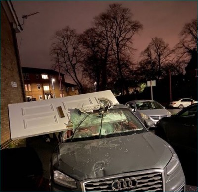 Teenager Crashes Audi Into House And Drives Off With Front Door