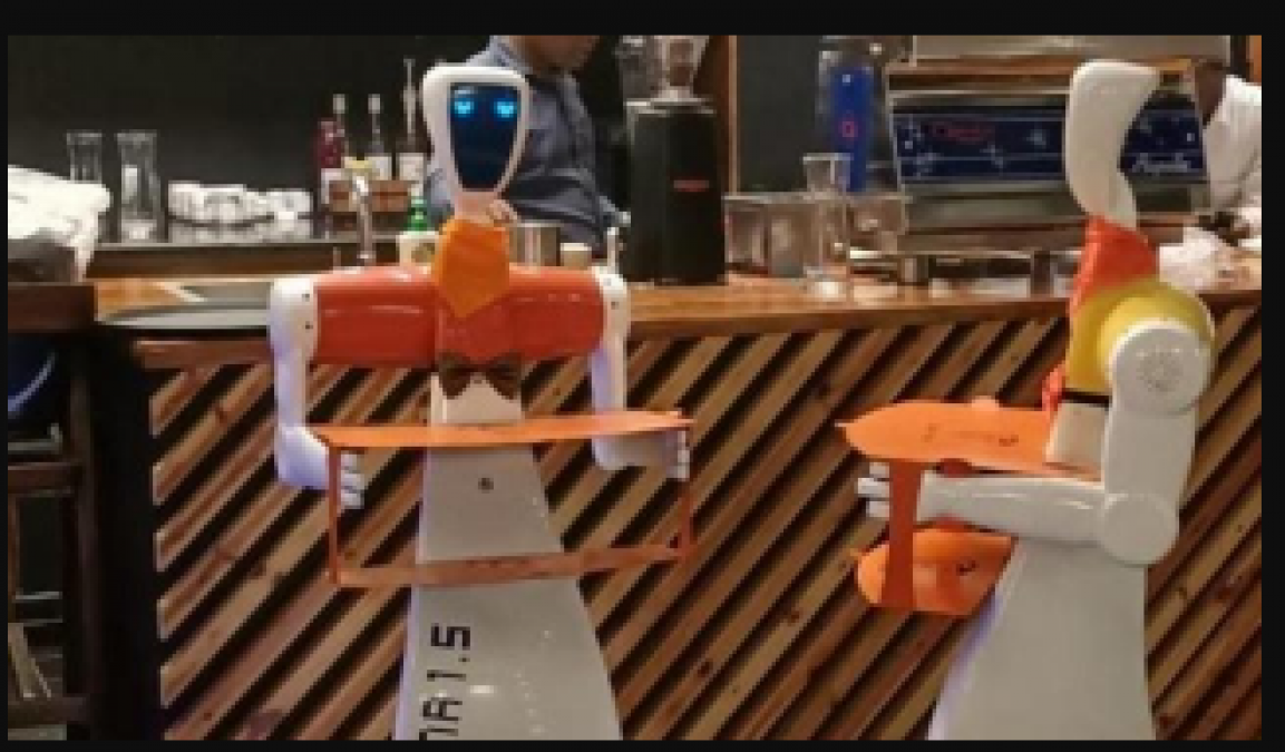 Robots serve food in this restaurant, know what's special