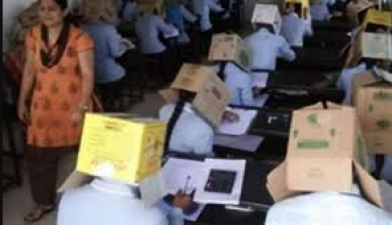 A unique method adopted to prevent cheating in examination