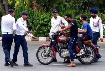 This person does not have a helmet, yet the police cannot cut the challan, this is the reason